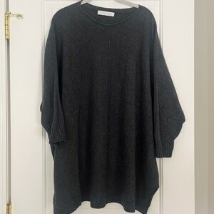 AMAZING Made in Italy Dark Grey Dolman Sleeve Sweater